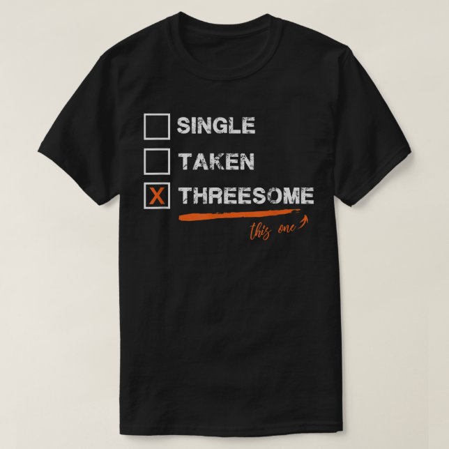 Camiseta Solteiro Tirada Trincel engraçado (Frente do Design)