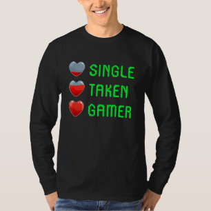 Camiseta Solteiro Tirado Aos Gamer Dias de os namorados Eng