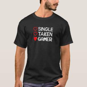 Camiseta Solteiro tirado do Dia de os namorados de jogos di