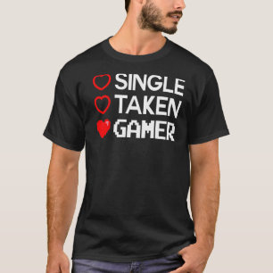 Camiseta Solteiro Tirado pelo Dia de os namorados de Jogos 