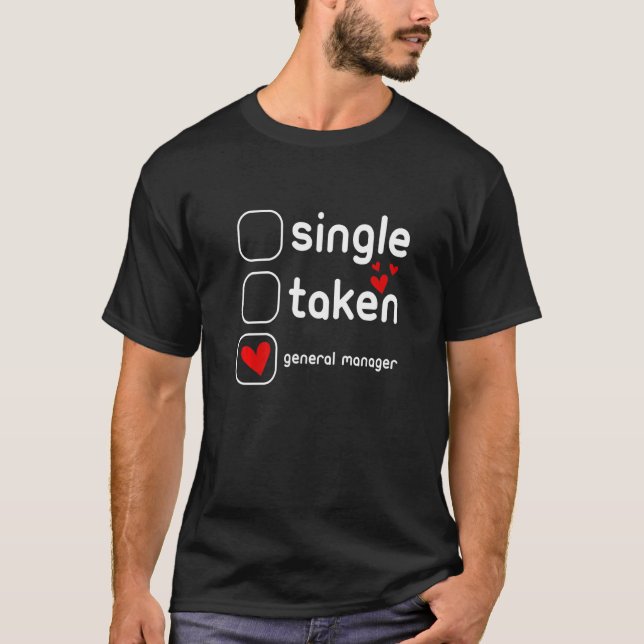 Camiseta Solteiro tirado pelo General Manager Dias de os na (Frente)