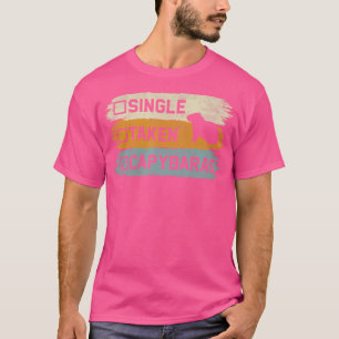 Camiseta Solteiro Tirado Por Capybaras Engraçado Cavija Rod