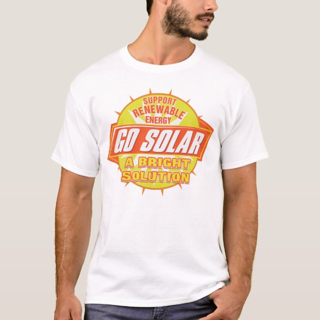 Camiseta Solução da energia solar (Frente)