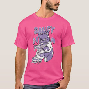 Camiseta Solução de molho com pouca gravidade Violeta 11s c