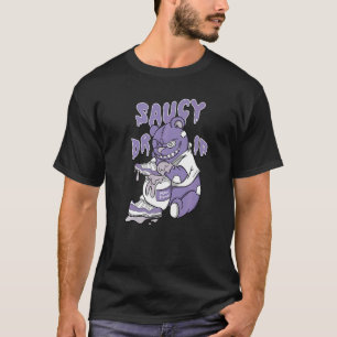 Camiseta Solução de molho com pouca gravidade Violeta 11s c