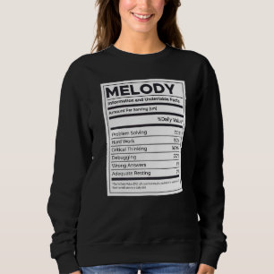 Camiseta Solução de problemas com informações sobre nutriçã
