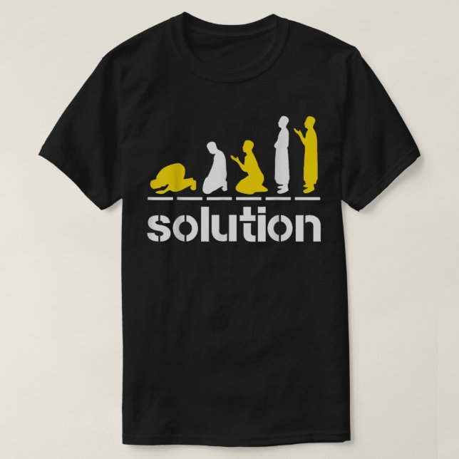 Camiseta Solução Muçulmano de oração islâmica Ramadan Salat (Frente do Design)