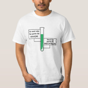 Camiseta Solução ou precipitação