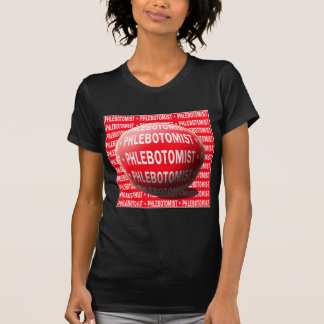 CAMISETA SOLUÇÃO SANGUÍNEA DE ESFERA FLEBOTOMISTA