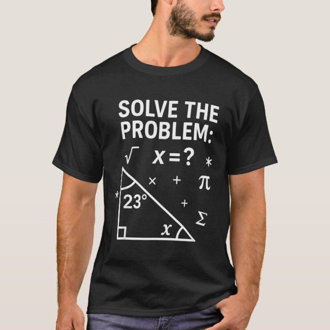 Camiseta Solve The Problem Funny Math 67 Meme Teacher Stude (Frente)
