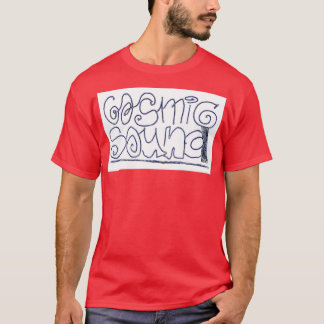 Camiseta som cósmico manuscrito