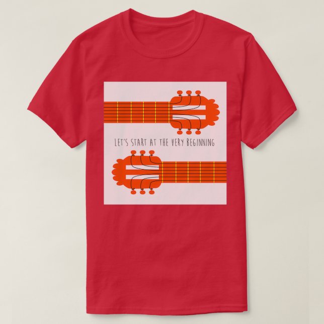 Camiseta Som de guitarra de música (Frente do Design)