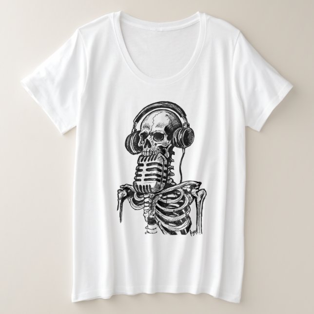 Camiseta Som Esquelético (Frente do Design)