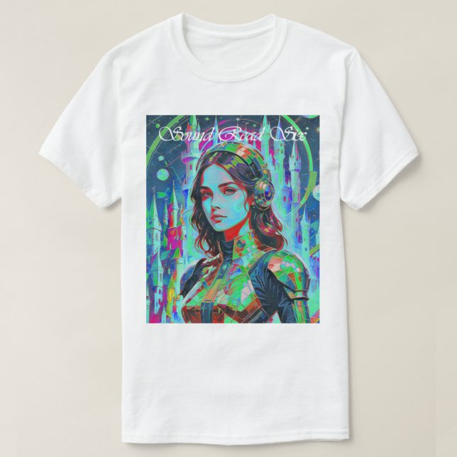 Camiseta Som Leitura Seis Música Futura (Frente do Design)