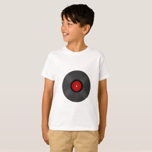 Camiseta Som retro gravado LP do vintage audio do vinil