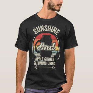 Camiseta Soma De Bebida Com Aroma De Sol E Gengibre De Maçã