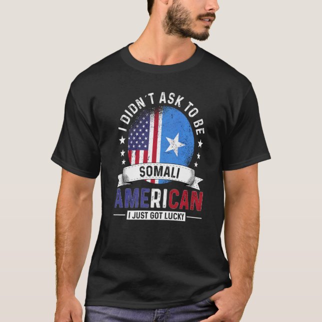 Camiseta Somali American Countries Flags Pride Country Soma (Frente)