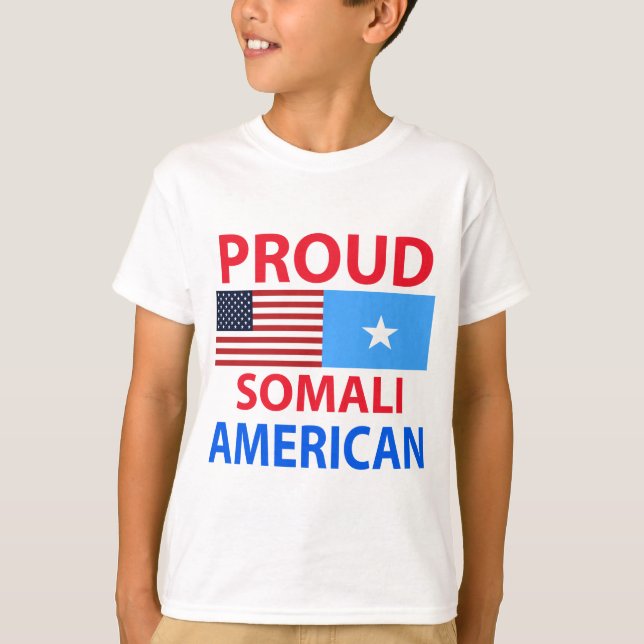 Camiseta Somali Americana Orgulhosa (Frente)