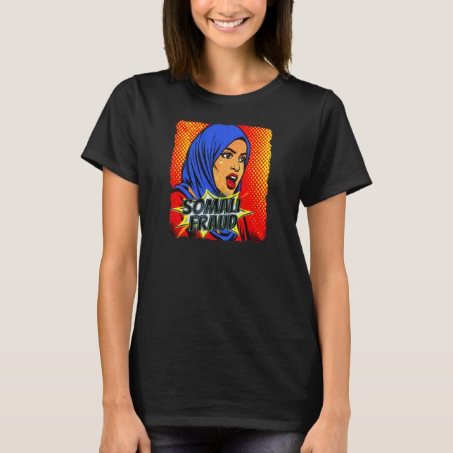 Camiseta Somali Fraud Pop Art   (Frente)