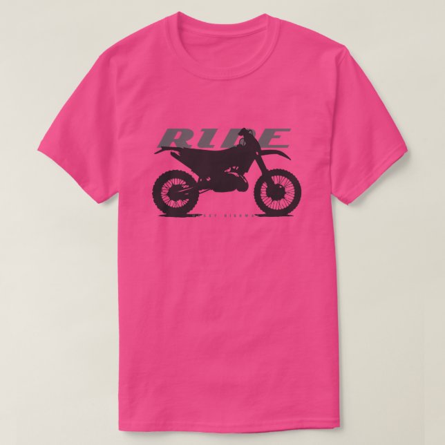 Camiseta Sombra de enduro Ride KTM 200 EXE (Frente do Design)