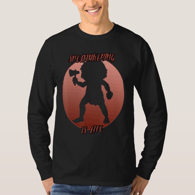 Camiseta Sombra Esmagadora Em Um Círculo Vermelho (Frente)