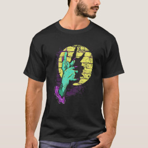 Camiseta Sombra oculta da mão do demônio satã Occult Pagan 
