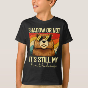 Camiseta Sombra ou não ainda é meu aniversário dia da marmo