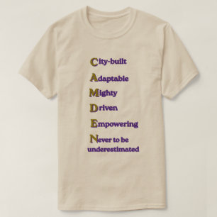 Camiseta Sombra Preta Motivacional Roxo Dourado Unisex 