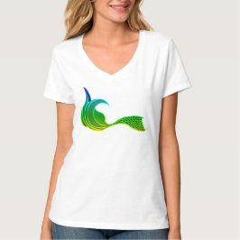Camiseta Sombras da Cauda da Sereia Verde