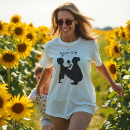 Camiseta "Sombras do Amor - Arte do Dia das Mães Sensível"