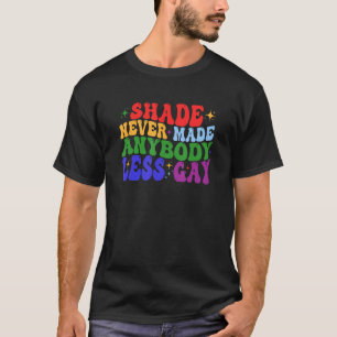 Camiseta Sombreado Nunca Fez Com Que Alguém Fosse Menos Gay