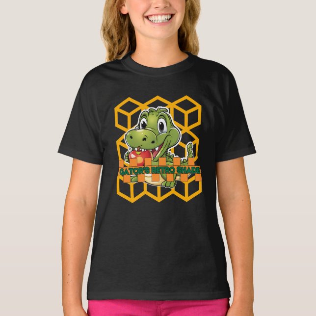 Camiseta Sombreado retrô de Gator (Frente)