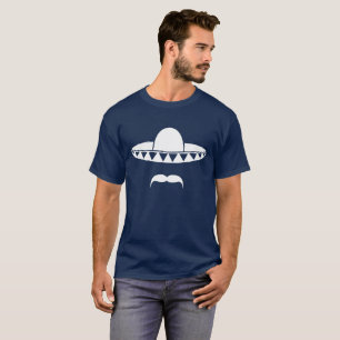 Camiseta Sombrero com uma barba