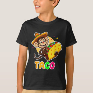 Camiseta sombrero de macaco mexicano taco el squatcho diver
