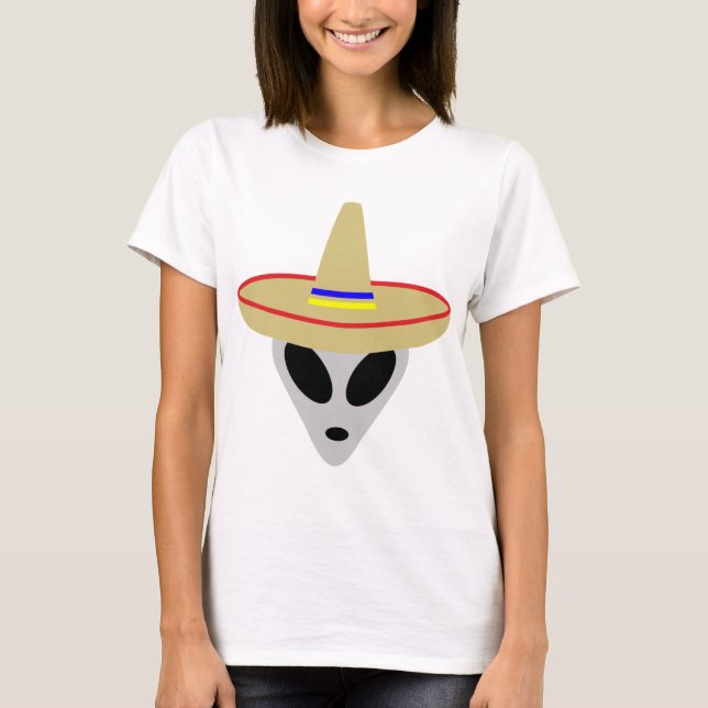 Camiseta sombrero estrangeiro mexicano (Frente)