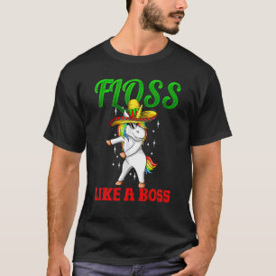 Camiseta Sombrero Unicorn Floss Like A Boss Happy Cinco De