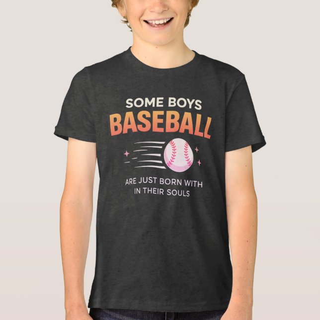 Camiseta Some Boys Born Baseball Talent (Frente)