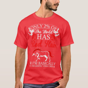 Camiseta Somente2ofdoMundoRedhairsoimbasicalyamajesticuni