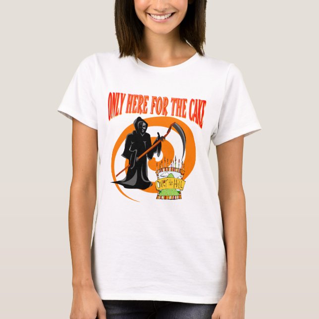 Camiseta Somente aqui para o bolo (Frente)