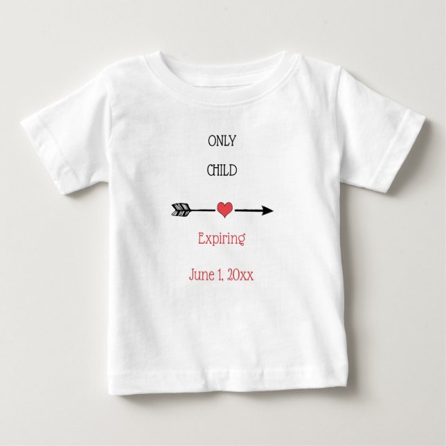 Camiseta Somente Data de Expiração Filho (Frente)