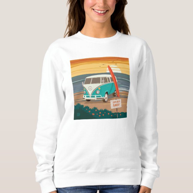 Camiseta Somente locais | VW Surf Van (Frente)