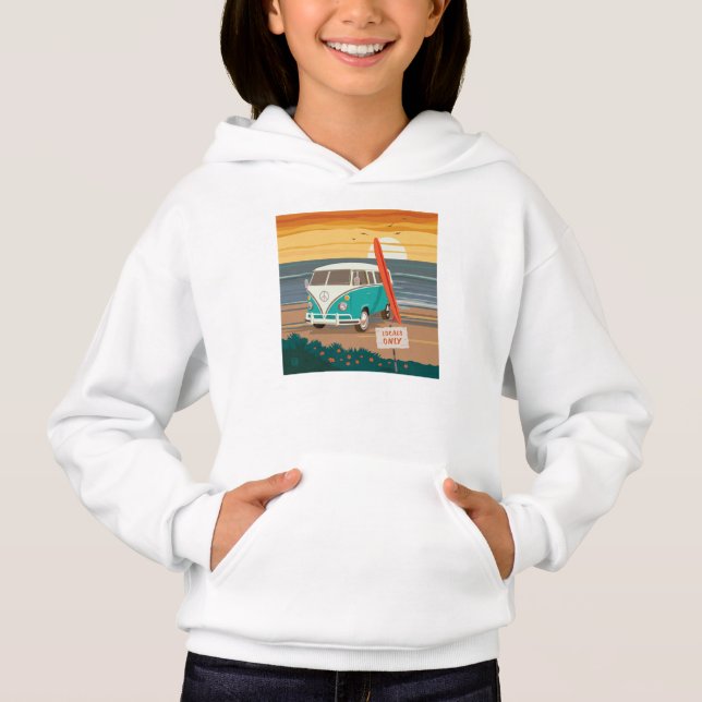 Camiseta Somente locais | VW Surf Van (Frente)