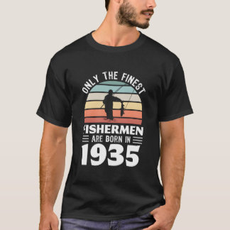 Camiseta Somente Os Melhores Pescadores Nasceram Em 1935 90