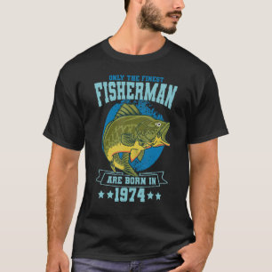 Camiseta Somente Os Melhores Pescadores São Nascidos Em 197