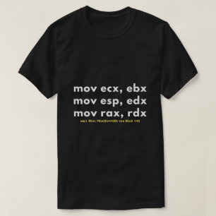 Camiseta Somente os programadores reais podem ler este códi