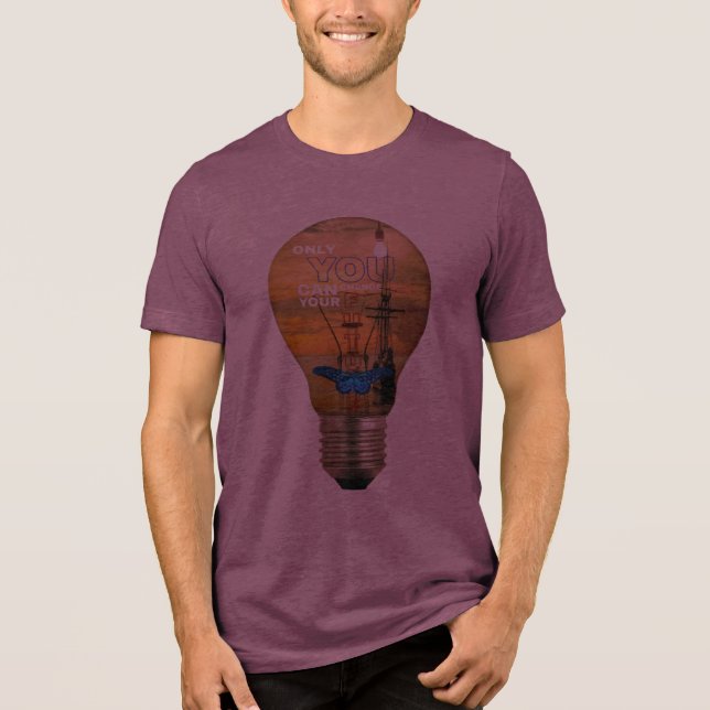 Camiseta Somente você pode mudar seu design futuro (Frente)