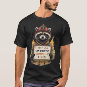Camiseta Somente Você Pode Prevenir Incêndios em Lixeiras