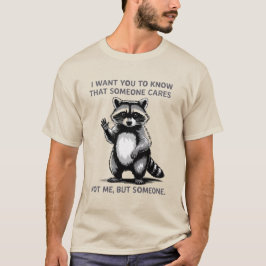 Camiseta Someone Cares Raccoon – Camiseta Gráfica 