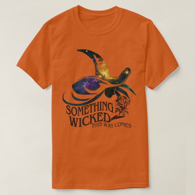 Camiseta Something Wicked This Way Comes Spooky Witches Hal (Frente do Design)
