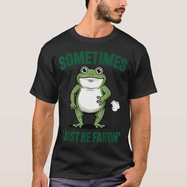 Camiseta Sometimes I Just Be Farting Frog Christmas Funny F (Frente)